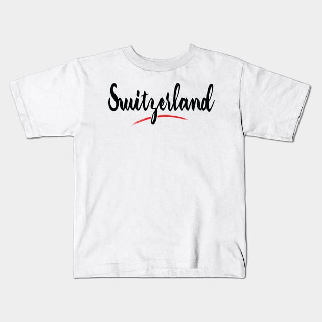 Switzerland Kids T-Shirt by ProjectX23